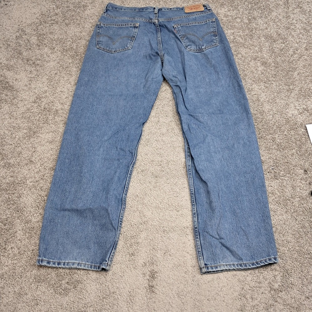 Levis 550 Relaxed Fit‎ Mens Jeans Blue Medium Wash 36x32 Straight Leg Denim - Picture 5 of 12